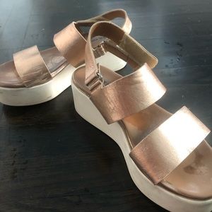 Rose gold platform sandals - Steve Madden